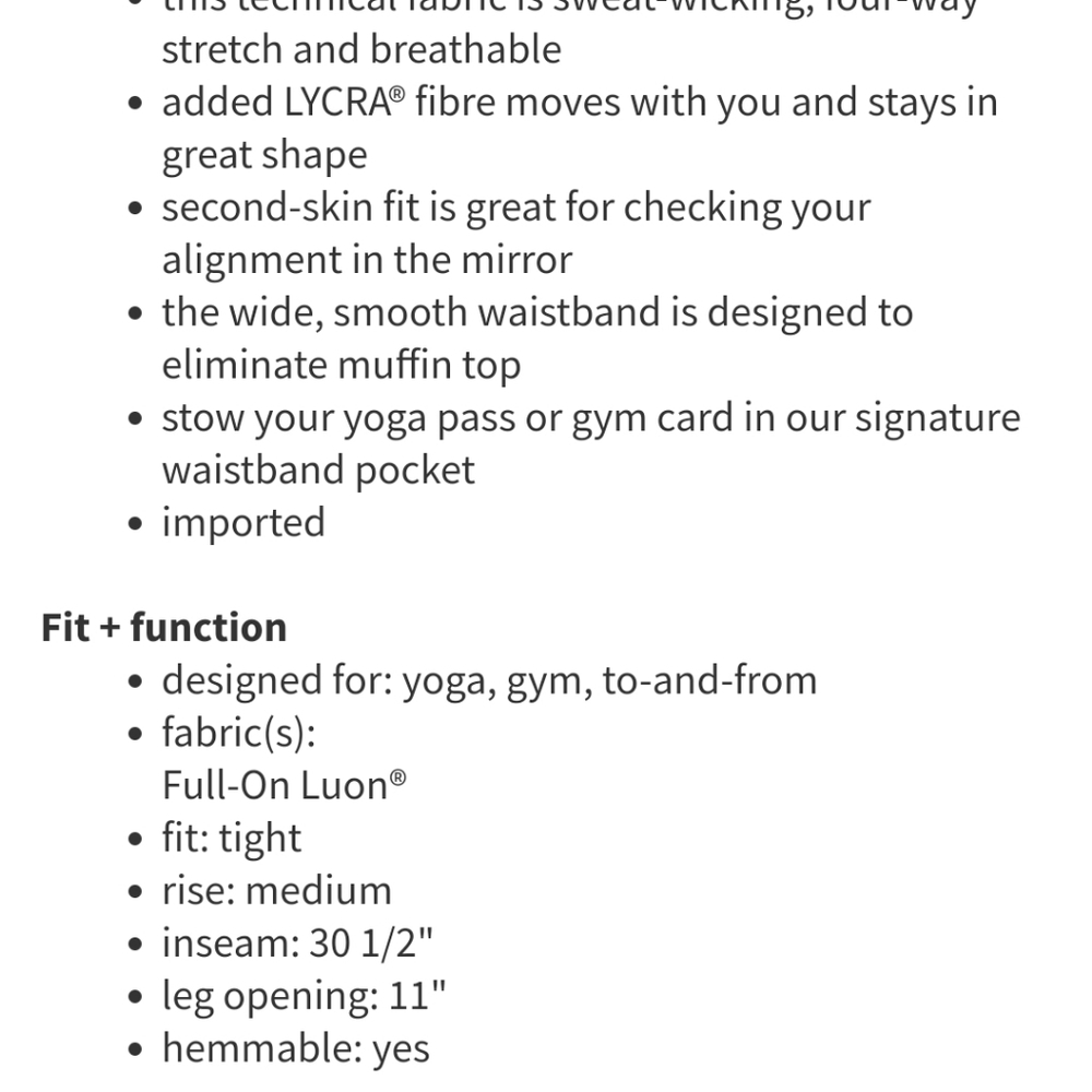 Lululemon Print Leggings - Picture 5 of 6